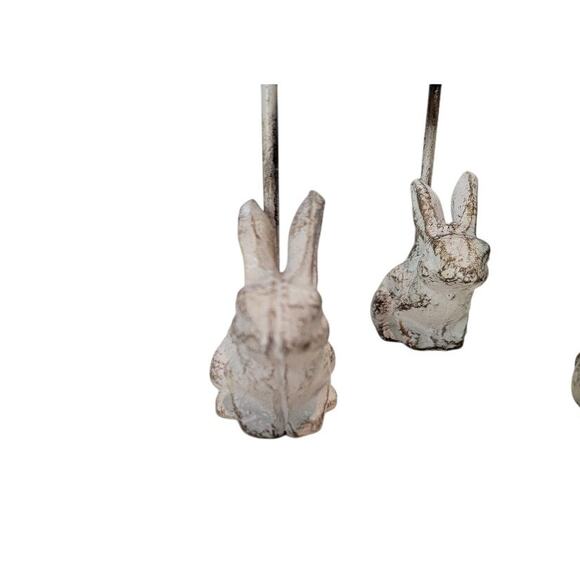 Bunny Rabbit Dinner Place Card Holders Set of‎ 7 Country French Farmhouse - Picture 3 of 10